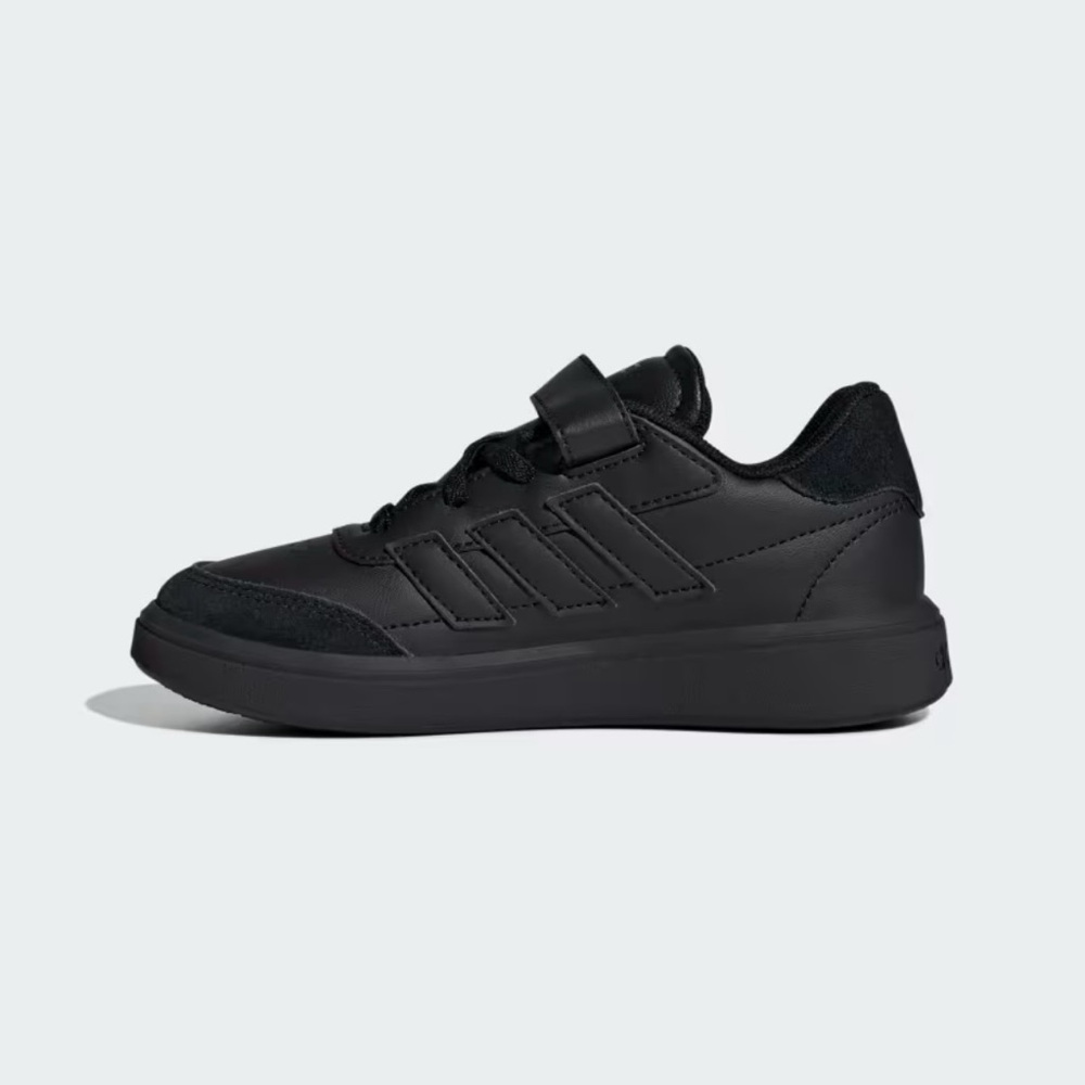 NEW Size 12.5K Black Adidas Courtblock EL C Sneakers - Boys or Girls Kid Shoes - Picture 4 of 8
